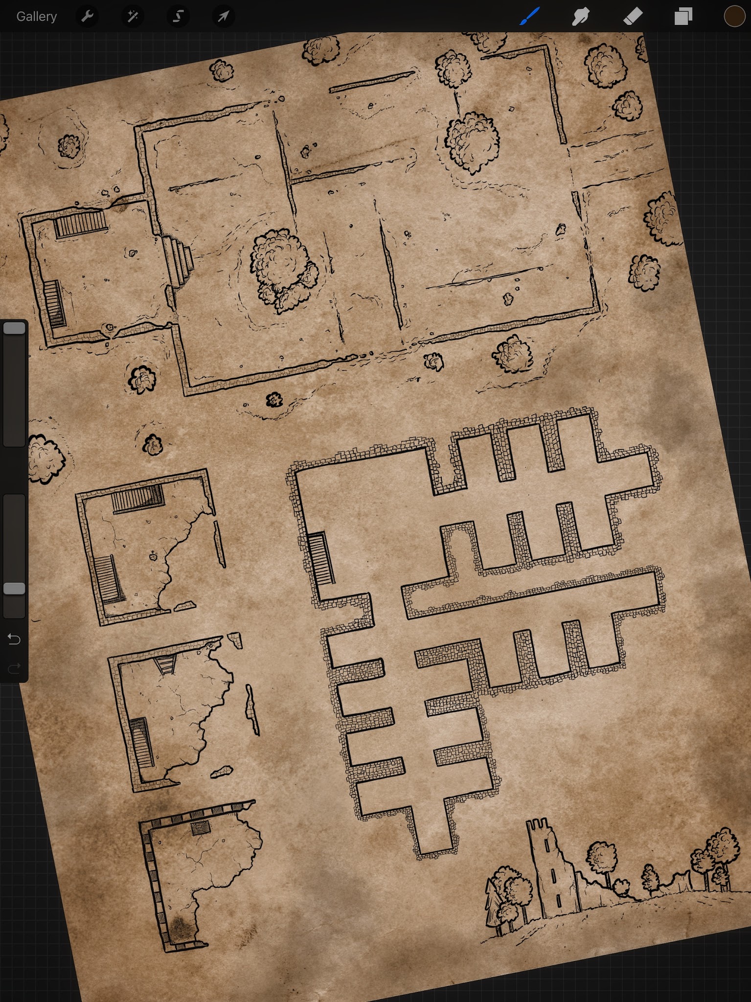 Ruin Map by Pär Lindström